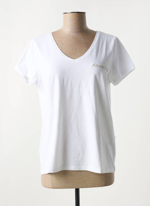 T-shirt blanc PIECES pour femme