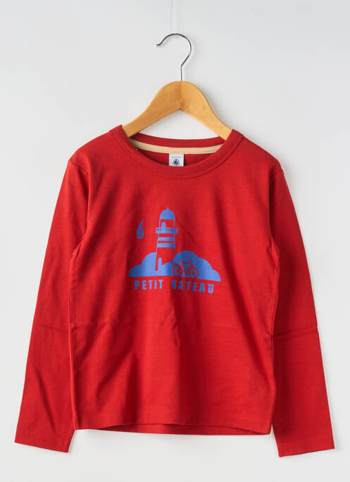 T-shirt orange PETIT BATEAU pour garçon