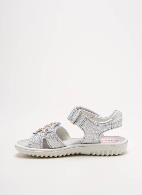 Sandales/Nu pieds argent SUPERFIT pour fille
