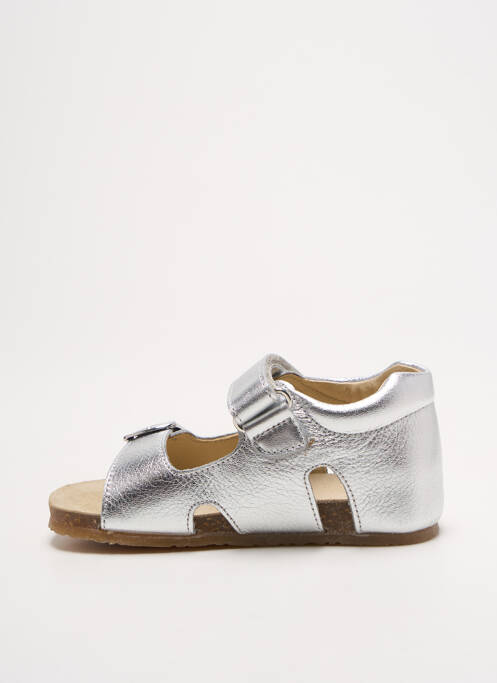 Sandales/Nu pieds argent NATURINO pour fille