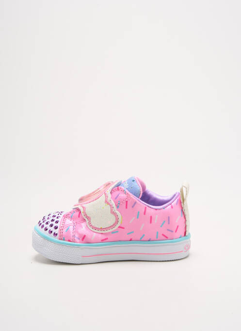 Baskets rose SKECHERS pour fille
