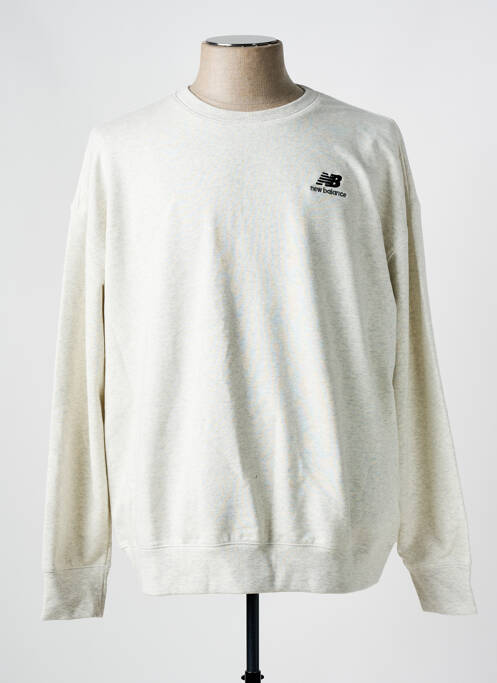 Sweat-shirt gris NEW BALANCE pour homme