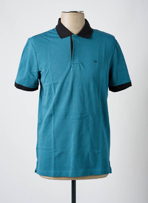 Polo bleu CALVIN KLEIN pour homme