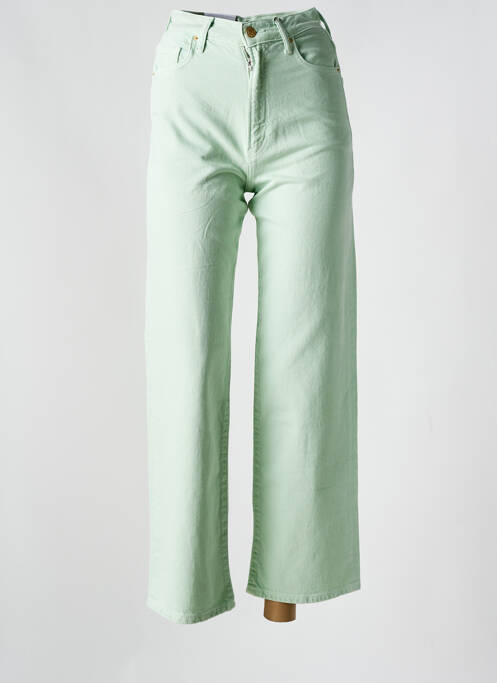 Jeans coupe large vert PIECES pour femme