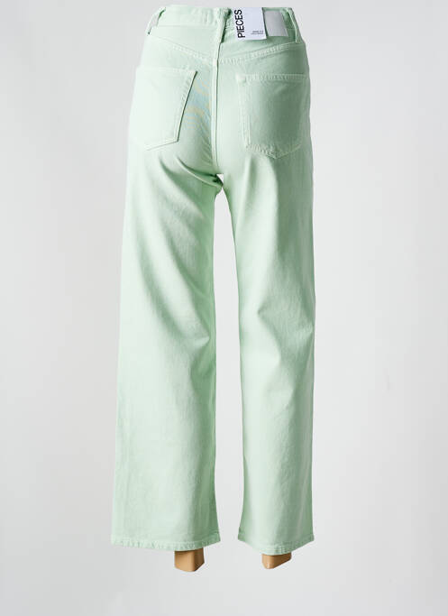 Jeans coupe large vert PIECES pour femme