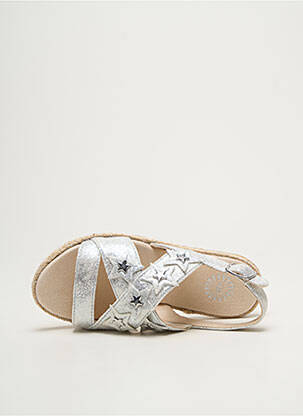 Sandales/nu pieds fermeture boucle(s) bout ouvert argent UGG fille