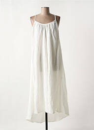 Robe mi-longue col rond blanc VERO MODA femme