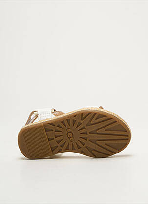 Sandales/nu pieds fermeture boucle(s) bout ouvert blanc UGG fille