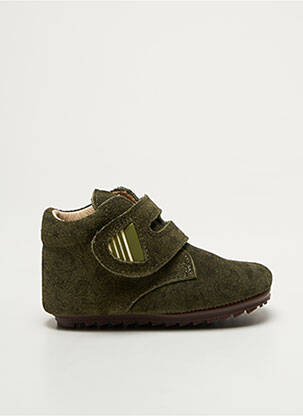 Bottillons fermeture zippée bout rond vert SHOESME garçon