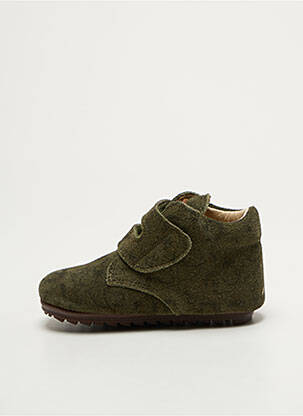 Bottillons fermeture zippée bout rond vert SHOESME garçon