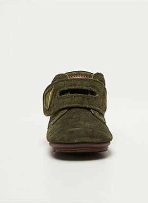 Bottillons fermeture zippée bout rond vert SHOESME garçon