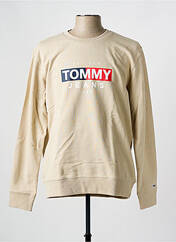Sweat-shirt beige TOMMY HILFIGER pour homme seconde vue