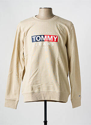 Sweat-shirt beige TOMMY HILFIGER pour homme