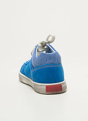 Baskets fermeture zippée bout rond bleu BOPY garçon