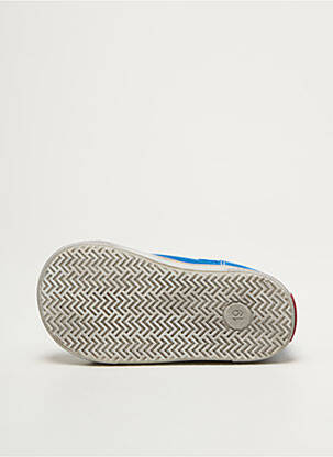 Baskets fermeture zippée bout rond bleu BOPY garçon