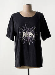 T-shirt noir ICHI pour femme seconde vue
