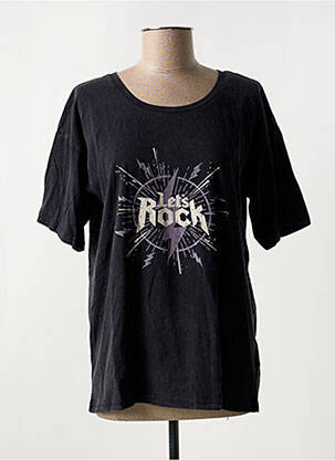 T-shirt noir ICHI pour femme