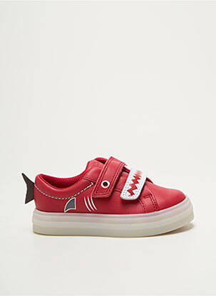 Baskets fermeture lacets bout rond rouge CLARKS garçon