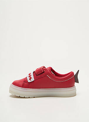 Baskets fermeture lacets bout rond rouge CLARKS garçon