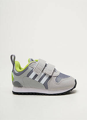 Baskets fermeture lacets bout rond gris ADIDAS garçon