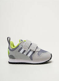 Baskets fermeture lacets bout rond gris ADIDAS garcon