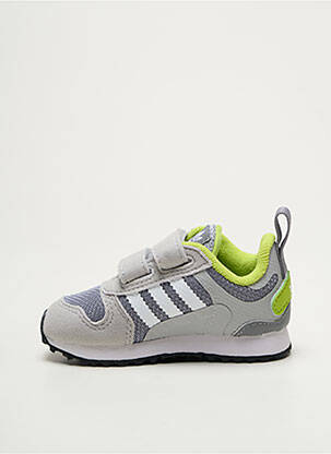 Baskets fermeture lacets bout rond gris ADIDAS garçon