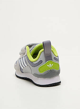 Baskets fermeture lacets bout rond gris ADIDAS garçon