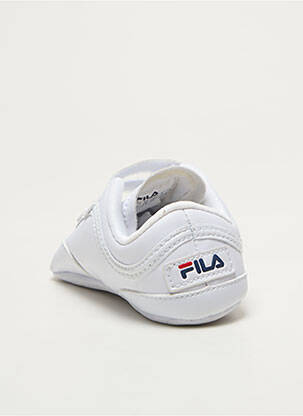 Baskets fermeture zippée bout rond blanc FILA enfant