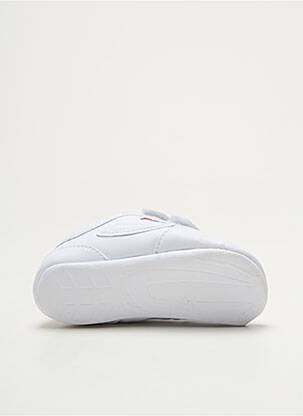 Baskets fermeture zippée bout rond blanc FILA enfant