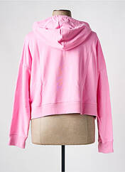 Sweat-shirt à capuche rose NEW BALANCE pour femme seconde vue