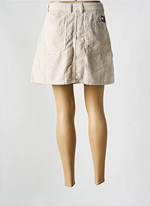 Mini-jupe beige TOMMY HILFIGER femme