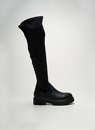 Cuissardes bout rond talon plat jusqu'à 3cm noir I LOVE SHOES femme