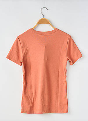 T-shirt col rond rose PETIT BATEAU femme