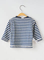 T-shirt bleu PETIT BATEAU pour garçon seconde vue