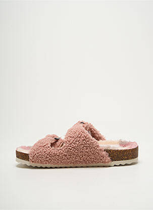 Chaussons/pantoufles bout rond bout rond rose BUFFALO femme