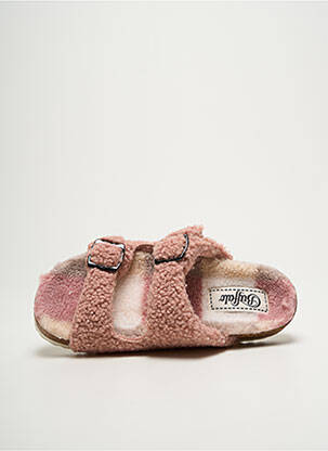 Chaussons/pantoufles bout rond bout rond rose BUFFALO femme