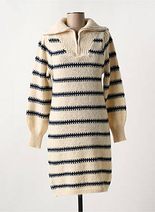 Robe courte blanc PIECES femme
