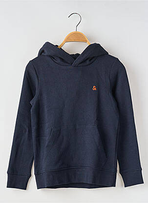 Sweat-shirt à capuche bleu JACK & JONES pour garçon