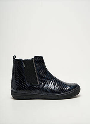 Bottines/boots fermeture zippée bout rond bleu BOPY fille