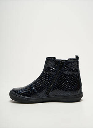 Bottines/boots fermeture zippée bout rond bleu BOPY fille