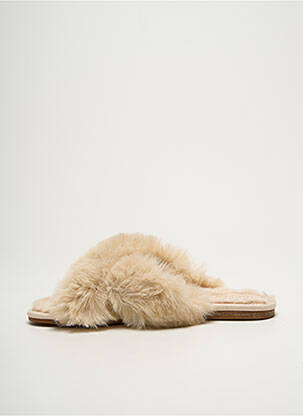 Chaussons/pantoufles bout rond bout rond beige RALPH LAUREN femme