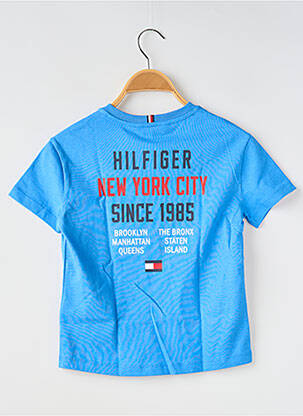 T-shirt col rond bleu TOMMY HILFIGER garçon