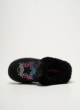 Chaussons/pantoufles bout rond bout rond noir SKECHERS fille