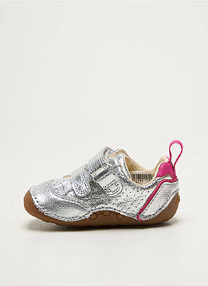 Baskets argent CLARKS fille