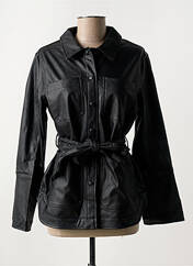 Veste simili cuir noir PIECES pour femme seconde vue