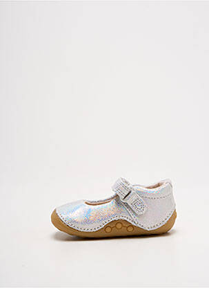 Ballerines argent CLARKS fille