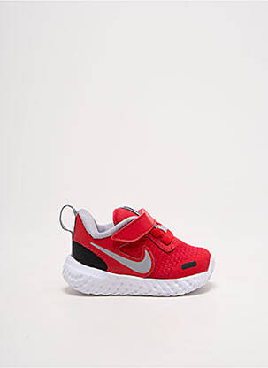 Baskets bout rond bout rond rouge NIKE enfant