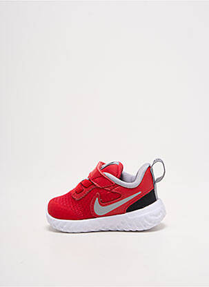 Baskets bout rond bout rond rouge NIKE enfant