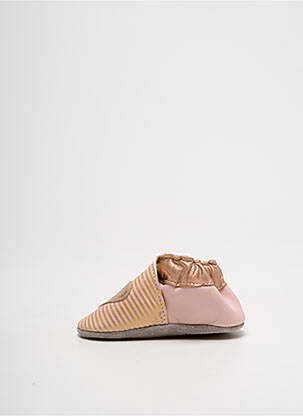 Chaussons/pantoufles fermeture elastique bout rond rose ROBEEZ fille