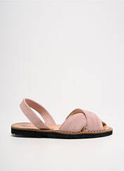 Sandales/Nu pieds rose MINORQUINES pour fille seconde vue